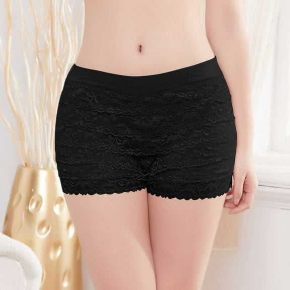 Women's Panties Soft Lace Shorts Comfortable Stretchy Loose Fit Daily Wear Underwear