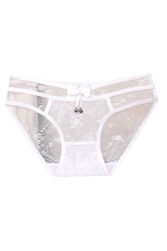 Panties for Women Lace Thongs for Women See Through Panties White Womens Seamless Panties M