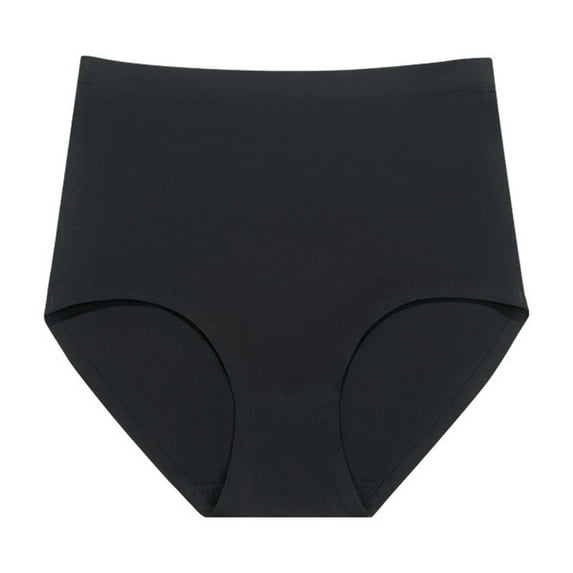 Women's Panties Womens Shapewear Tummy Underwear High Waisted Body Shaper Butt Lifting Panties Ice Silk Lightweight Underpant Briefs Valentines Underwear Black XS