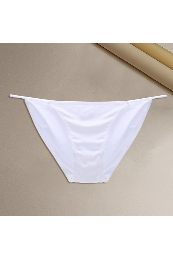 Women's PantiesWomen's Solid Color Low Rise String Bikini Panty Stretch Briefs