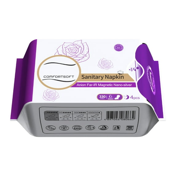 Women's Pantiliners Extra Long Big Pack with Fresh Fragrance Breathable Flexible Daily Liners - Purple