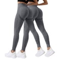 thumbnail image 1 of Women's Pants 2 Pack Thick High Waist Workout Yoga Leggings Summer Pants for Women Gray L, 1 of 3