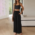 thumbnail image 1 of Women's Pants Business Casual Outfits for Women Black Trousers for Women Womens Loose Pants Wide Leg Trousers with Pockets Womens Summer Pants, 1 of 8