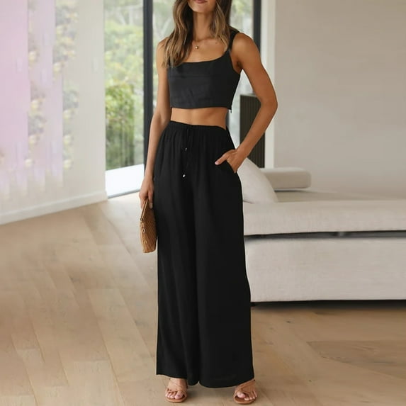 Women's Pants Business Casual Outfits for Women Black Trousers for Women Womens Loose Pants Wide Leg Trousers with Pockets Womens Summer Pants