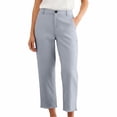 thumbnail image 1 of Women's Pants Business Casual Workwear Wide Leg Pants High Waisted Lightweight Cropped Trousers For Women Pantalones, 1 of 6