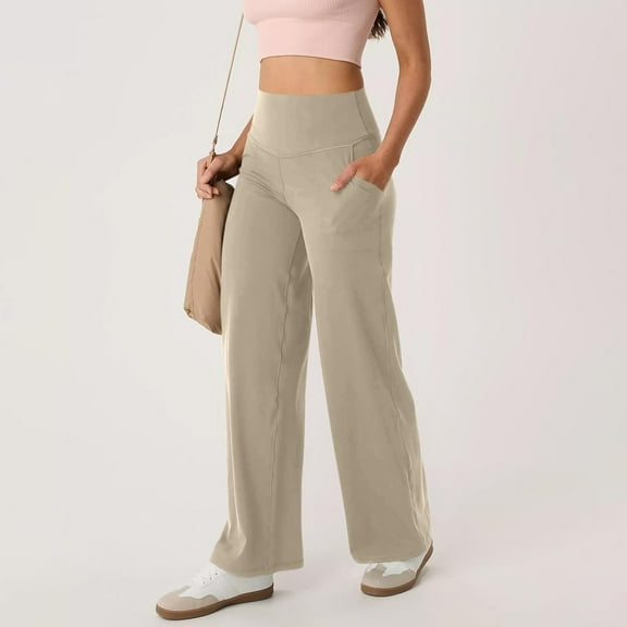 Women's Pants Casual Pants for Women Beige Baggy Pants Women Loose Fitting Pants for Women Wide Leg Womens Pants Summer Pants