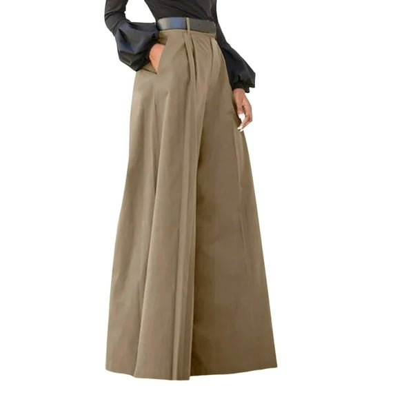 Women's Pants Casual Petite for Palazzo Summer Printed Cropped Cotton Linen Comfy Baggy With Pockets Fashion Elegant Party High Waist Wide Leg Flared Trousers