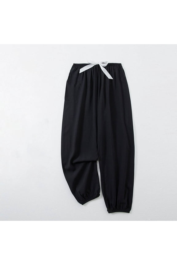 Women's Pants Under $10 Free Shipping Printed Pants Casual Bound Feet Sleepwear Pants Home Pants Sports Wearing Outside Pants