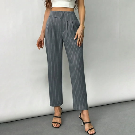 Women's Pants Under $10 With Pockets Spring Solid Color Lace-Up With Cotton And Linen All Straight Leg Casual Pants