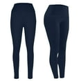 thumbnail image 1 of Women's Pants New Women's Fleece Lined Leggings Thermal Warm Winter Tights High Waisted Yoga Pants Cold Weather with Pockets Hiking Pants Women Blue XXL, 1 of 8