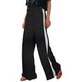 thumbnail image 1 of Women's Pants Fashion Casual Pants For Women Color Block Striped Tied Wide Leg Summer, 1 of 4