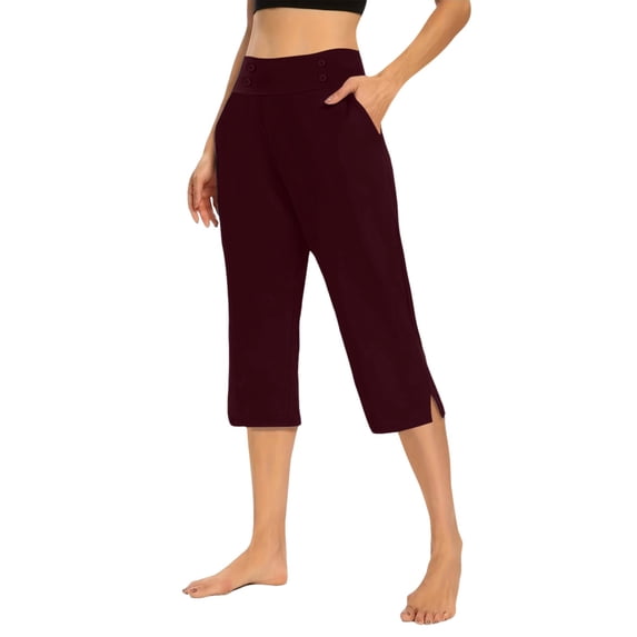 Women's Pants Fashion Casual Pants For Women For High Waisted Crop Work Summer Casual Slacks Yoga Dress Pant