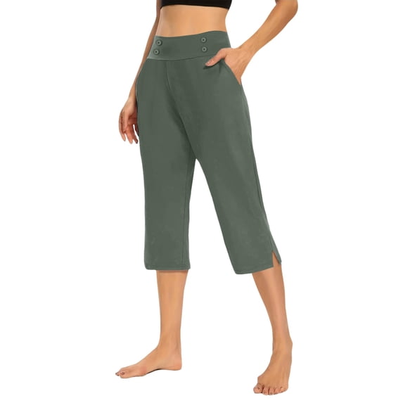 Women's Pants Fashion Casual Pants For Women For High Waisted Crop Work Summer Casual Slacks Yoga Dress Pant