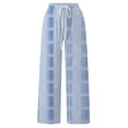 thumbnail image 1 of Women's Pants Fashion Casual Pants For Women Summer Casual High Waist Drawstring Wide Leg, 1 of 5
