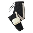 thumbnail image 1 of Women's Pants Fashion Casual Pants For Women Winter Solid Color Texture Cotton With Thick Lamb Wool Long Warm With Zipper Pockets Casual Sports, 1 of 5