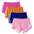 thumbnail image 1 of Women's Pants Fashion Shorts For Women 4PC Shorts For Casual Summer Sports Yoga Shorts Workout Athletic Running Gym Shorts, 1 of 6