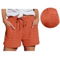 thumbnail image 1 of Women's Pants Fashion Shorts For Women Casual High Waist Straight Leg Sports Casual Loose Shorts, 1 of 7