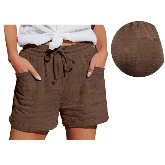 Women's Pants Fashion Shorts For Women Casual High Waist Straight Leg Sports Casual Loose Shorts