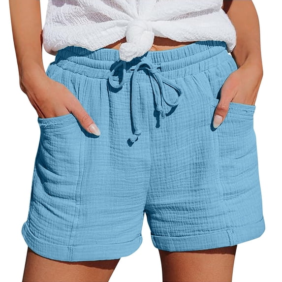 Women's Pants Fashion Shorts For Women Casual High Waist Straight Leg Sports Casual Loose Shorts