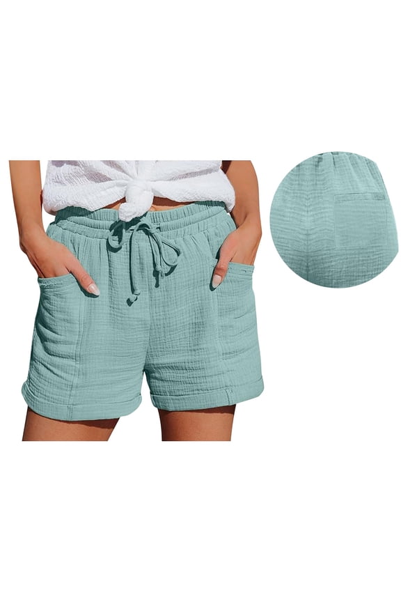 Women's Pants Fashion Shorts For Women Casual High Waist Straight Leg Sports Casual Loose Shorts