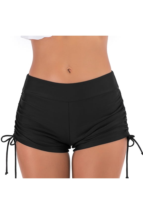Women's Pants Fashion Shorts For Women For Swimming High Waist 4 Layer Leakproof Bikini Menstrual Swimwear For Girls Teens Absorbent Swim Shorts For Beach Pool