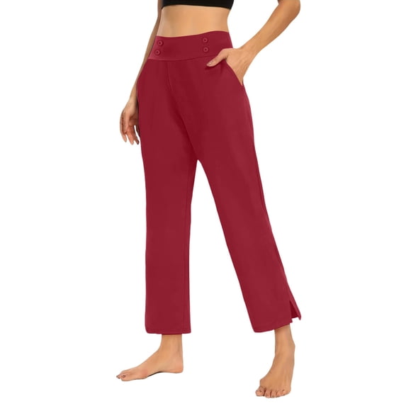 Women's Pants Fashion Yoga Pants Women For High Waisted Crop Work Summer Casual Slacks Yoga Dress Pant