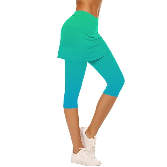 Women's Pants Fashion Yoga Pants Women Skirted Leggings For Athletic Skorts Gym Tennis Yoga Legging High Waisted Leggings With Skirts