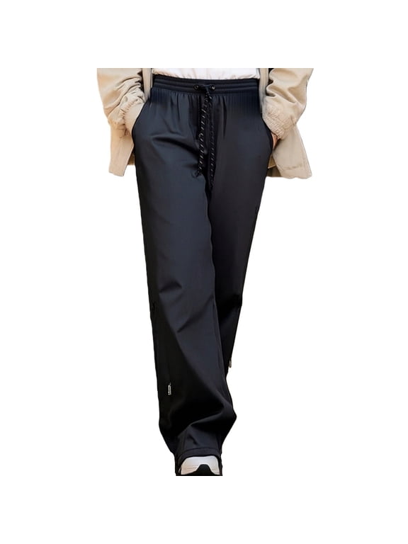 Women's Pants, Fleece Lined Thermal Hiking Pants, Windproof Warm Softshell Outdoor Fishing Ski Winter Bottoms