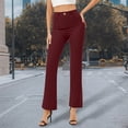 thumbnail image 1 of Women's Pants High Waisted Straight Wide Leg Baggy Pant Womens Pants Casual Comfy Pants Business Pants Holiday Pants for Women, 1 of 7