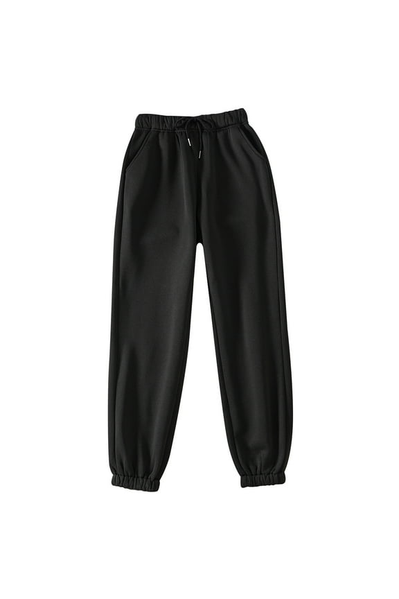 Women's Pants, Joggers for Women Lightweight Cuffed Ankles Comfort Womens Sweatpants with Pockets Fall Sweat Pants Workout Jounge Black XL