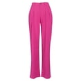 thumbnail image 1 of Women's Pants Petite Dressy S Linen Cotton Summer Breathable Straight Leg Cotton Trousers, 1 of 4