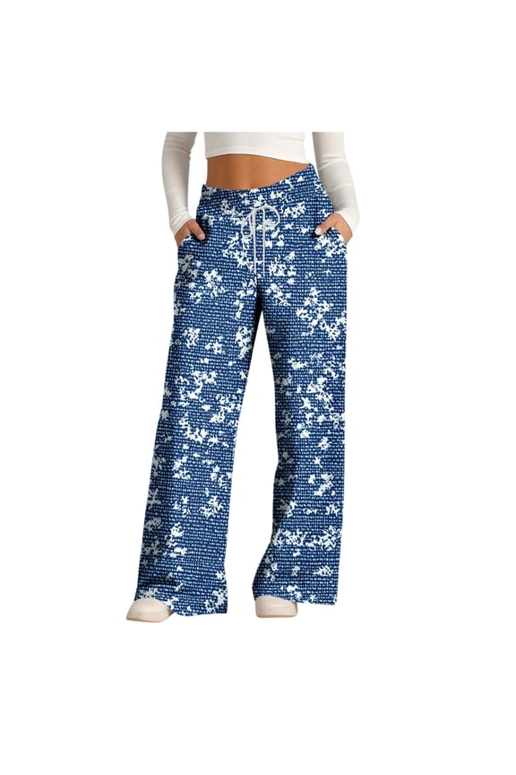 Women's Pants Petite,Women's Wide Leg Jeans High Waisted Straight Leg Loose Stretchy Denim Pants Baggy Faux Jean with Pockets