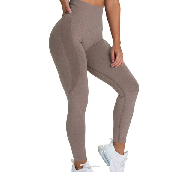 Women's Pants Sports Color Lifting Ness High Waist Running Relaxed Fit Durable Daily Breathable Trendy Full Coffee Long Shorts Sizes L
