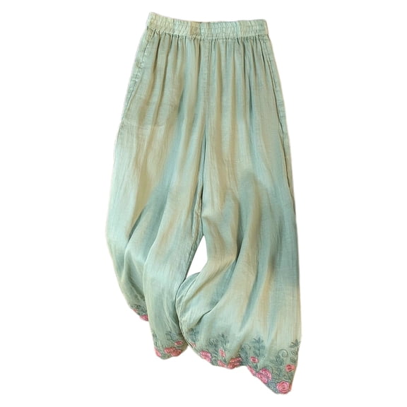 Women's Pants Straight Leg Baggy Green Pants Women Casual Comfy Clothes Vacation Outfits for Women