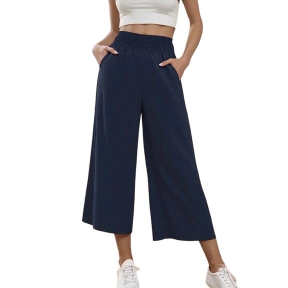 Women’s Pants Straight Leg Baggy Pant Capri Pants Women Casual Comfy Clothes Womens Outfits