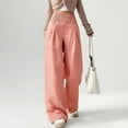thumbnail image 1 of Women’s Pants Straight Leg Baggy Pink Pant Womens Pants Casual Comfy Clothes Women’s Clothes, 1 of 4