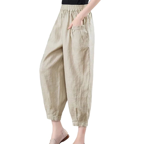 Women’s Pants Straight Wide Leg Baggy Beige Pant Casual Outfits Comfy Pants Fashion Clothing
