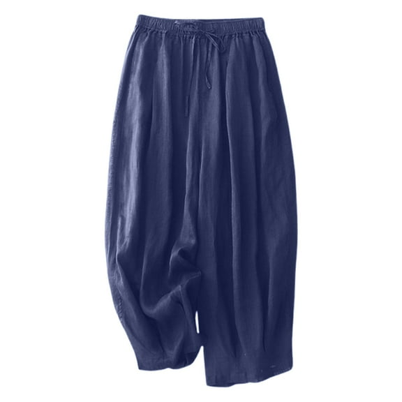 Women’s Pants Straight Wide Leg Baggy Blue Pant Women Casual Comfy Work Pants Trendy Womens Clothes