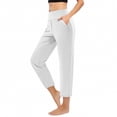 thumbnail image 1 of Women's Pants Summer High Waisted Stretch Ankle Golf Casual Travel Athletic Work Lounge Trousers with 3 Pockets, 1 of 8