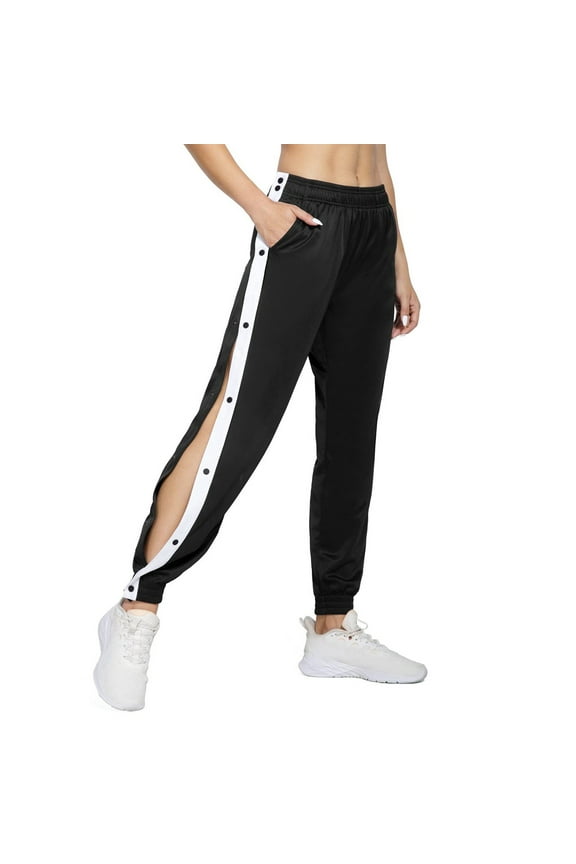 Women's Pants Tear Away Warm Up Active Workout Tapered Sweatpants with Pockets Pants Women