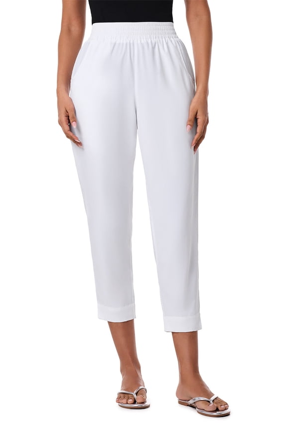 Women's Pants - UPF 50+ Sun Protection - Perissa in White