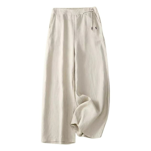Women’s Pants Wide Leg Dress Pants Baggy Beige Pant Casual Outfits Comfortable Pants Trendy Womens Clothes