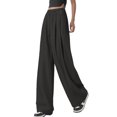 thumbnail image 1 of Women’s Pants Wide Leg Straight Baggy Black Pant Women Casual Comfy Work Pants Women Clothes, 1 of 4