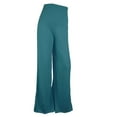 thumbnail image 1 of Women’s Pants Wide Leg Straight Baggy Dark Green Pant Women Casual Comfortable Work Pants Womens Clothing, 1 of 2