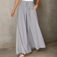 thumbnail image 1 of Women’s Pants Wide Leg Straight Baggy Grey Pants Women Casual Comfy Pants Women's Fashion, 1 of 4