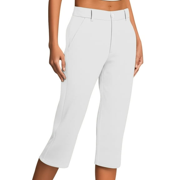 Women's Pants Wide Leg Straight Baggy Pant Capris Pants Women Casual Comfy Dress Pants Holiday Pants for Women