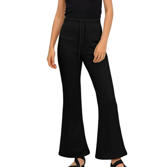 Women's Pants Wide Straight Leg Baggy Black Pant Women Casual Comfy Clothes Women's Clothes
