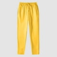 thumbnail image 1 of Women's Pants Woman Pants Casual Yellow Pants for Women Comfy Pants Wide Legged Pants Summer Pants, 1 of 2