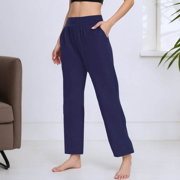 Women's Pants Women Pants Casual Navy Work Pants for Women Womens Lightweight Pants Elastic Pants for Women Summer Pants
