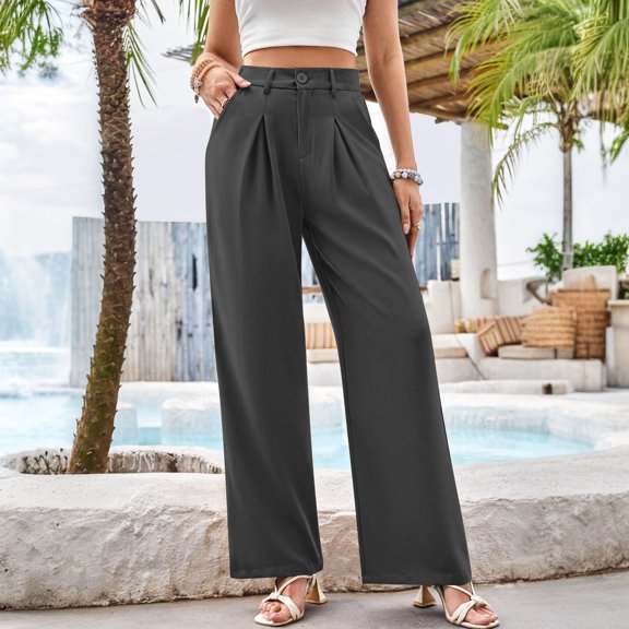 Women's Pants Women's Casual Pants Gray Yoga Pants Women Lounge Pants Wide Leg Pants Fall Pants for Women